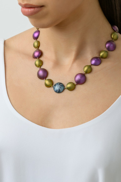 Anastasia Kessaris Sea Urchin Shell Diamond Necklace