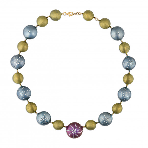 Anastasia Kessaris Sea Urchin Shell Diamond Necklace