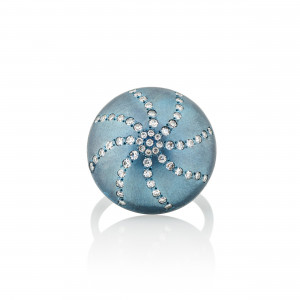 Anastasia Kessaris Sea Urchin Shell Diamond Ring