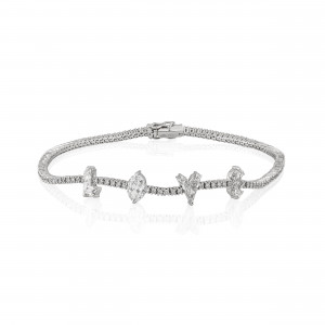BRP.211991_Anastasia Kessaris_Love Custom Cut Diamond Bracelet