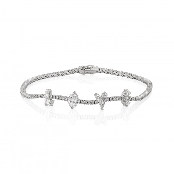 BRP.211991_Anastasia Kessaris_Love Custom Cut Diamond Bracelet
