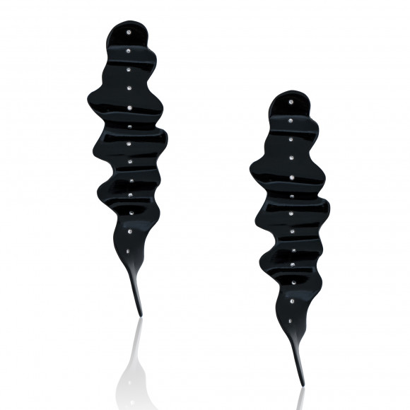 A.ER.AP0119_BX_Anastasia Kessaris_Milkyway Black Titanium Diamond Earrings