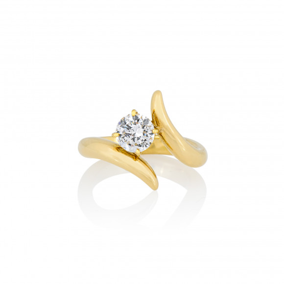 DAP.192070_Anastasia Kessaris_Yellow Gold Wrap Brilliant Diamond Ring