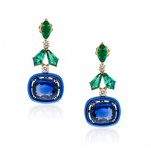 SKE.191421_Anastasia Kessaris_Emerald & Sapphire Earrings