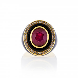 DAE.182794_Anastasia Kessaris_Yellow Gold Ruby Ring