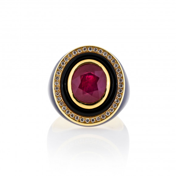 DAE.182794_Anastasia Kessaris_Yellow Gold Ruby Ring