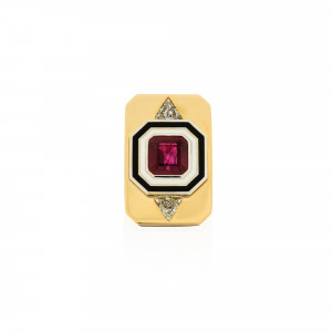DAP.180392_Anastasia Kessaris_Yellow Gold Diamond Ruby Ring