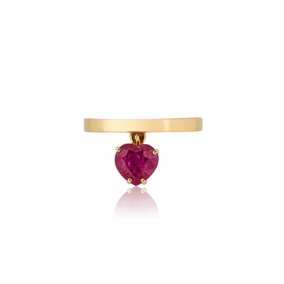 DAP.212473 Anastasia Kessaris Ruby Heart Ring