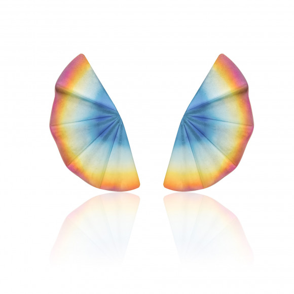 Geisha Rainbow Titanium Earrings