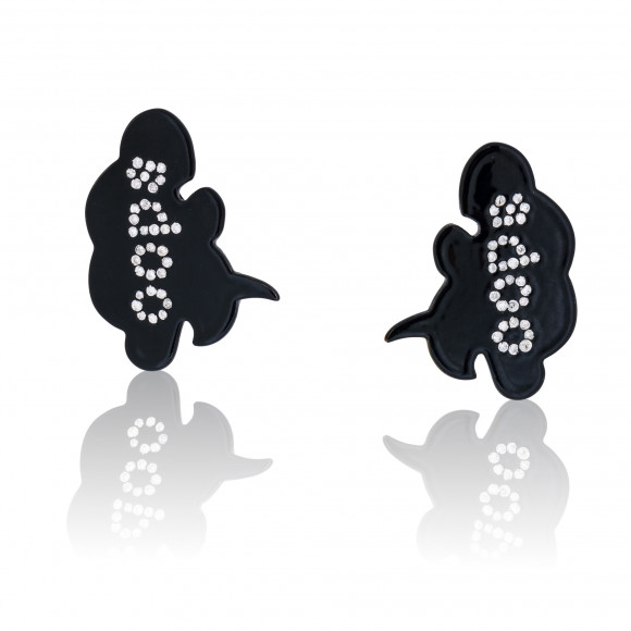 SKE.190723_Anastasia Kessaris_Oops Black Aluminium Diamond Earrings