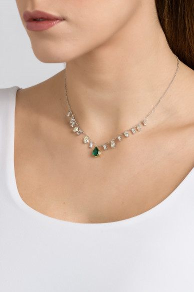 KOP.201375_Anastasia Kessaris_Emerald Diamond Necklace