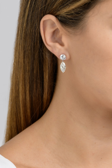 SKP.200047_Anastasia Kessaris_Brilliant and Marquise Cut Diamond Earrings
