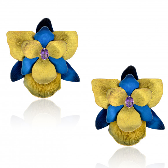 E.ER.FL0214_23_55_Anastasia Kessaris_Dahlia Bouquet Earrings