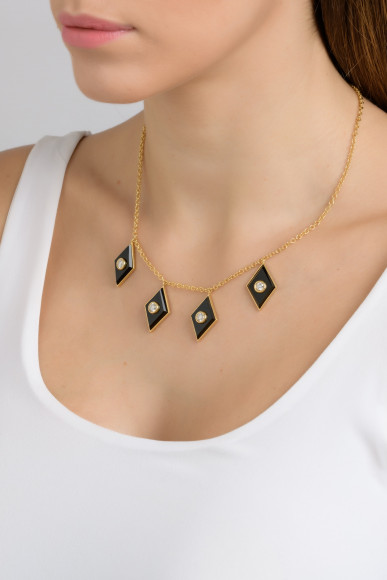 KOP.200599_Anastasia Kessaris_Onyx and Diamond Necklace