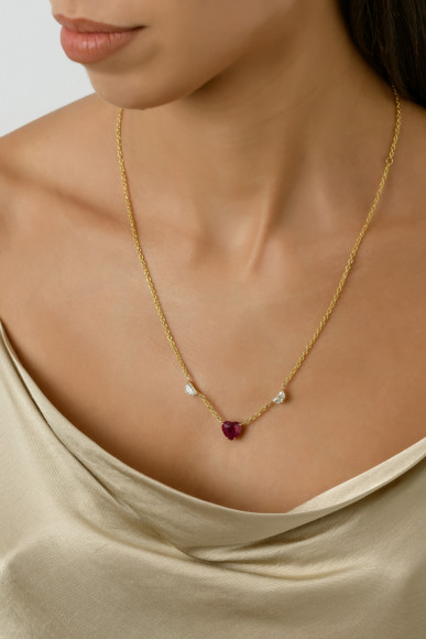KOP.222254_Anastasia Kessaris_Ruby Heart Diamond Necklace