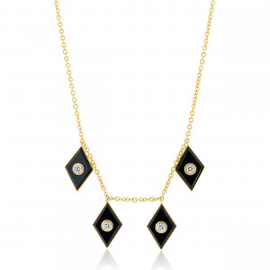 KOP.200599_Anastasia Kessaris_Onyx and Diamond Necklace