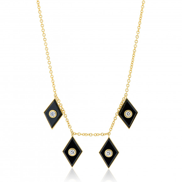 KOP.200599_Anastasia Kessaris_Onyx and Diamond Necklace