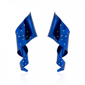 SKP.192006_BLU_Anastasia Kessaris_Cosmic Feather Blue Sapphire and Tsavorite Earrings