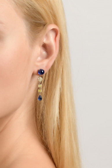 SKP.210266-Anastasia Kessaris_Sapphire Diamond Dangle Earrings