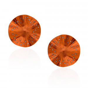 SKP192014_Anastasia Kessaris_Disco Clique Orange Titanium Sapphire Earrings