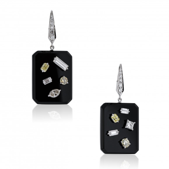 SKP201215_Anastasia Kessaris_Onyx and Diamond Earrings