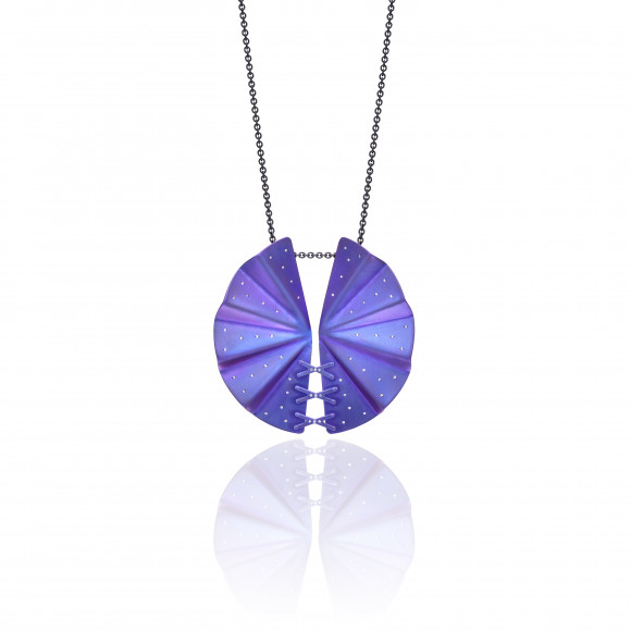A.NK.MT0170_55_DFP.149608_Anastasia Kessaris_XXX Geisha Purple Titanium Diamond Necklace