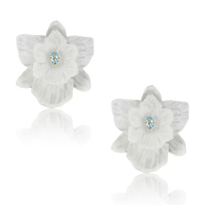 Frozen Dahlia Bouquet Earrings